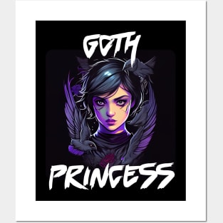 Digital Art Design Of A Goth Princess 1 Posters and Art